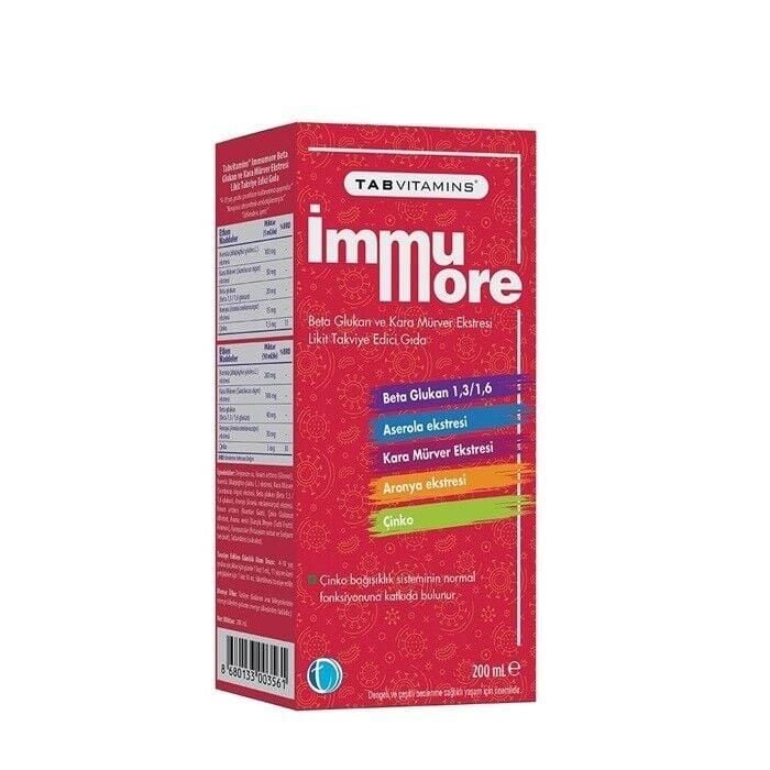 Tab Vitamins İmmumore Beta Glukan Likit 200ml