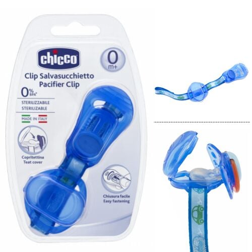 Chicco Emzik Klipsi Mavi 0+