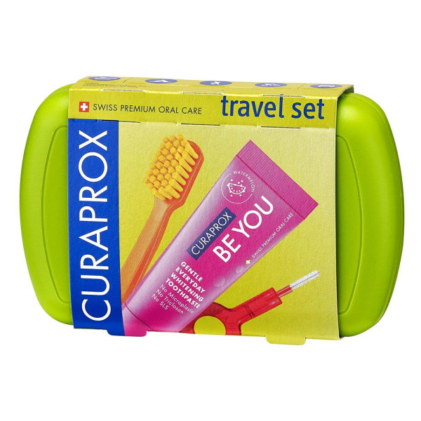 Curaprox Travel Seyahat Seti (Diş Fırçası+ Diş Macunu + Diş Arası Fırçası)