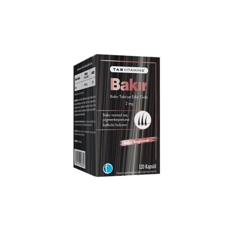 Tab Vitamins Bakır 120 Kapsül