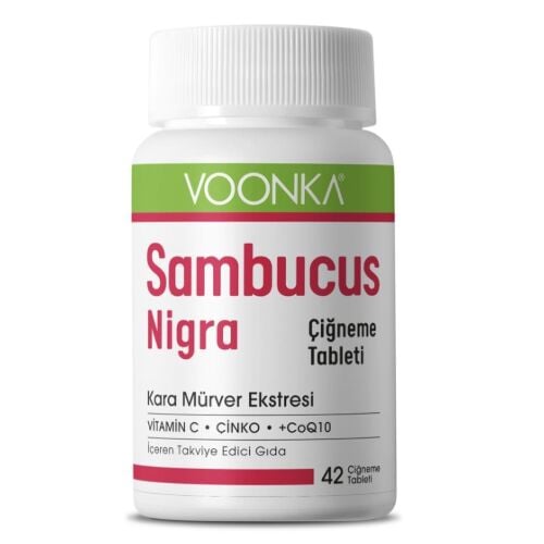Voonka Sambucus Nigra 42 Çiğneme Tablet