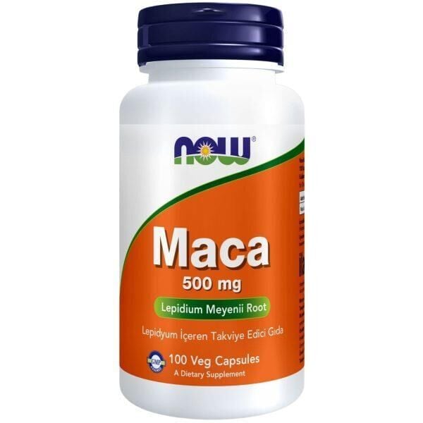 Now Maca 500 mg / Lepidyum İçeren Takviye Edici Gıda (100 Kapsül)