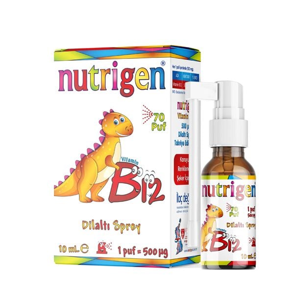 Nutrigen Vitamin B12 500 mcg Dilaltı Sprey 10 ml
