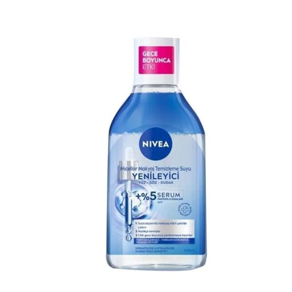 Nivea Yenileyici Micellar Makyaj Temizleme Suyu Serum İçerikli Pantenol Yorgun Görünen Ciltler 400 ml