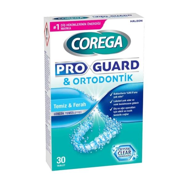 Corega Proguard & Retainer Temizleyici 30 Tablet