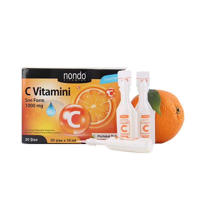 Nondo Vitamin C Liquid Form 1000mg 20 şişe x 10 ml