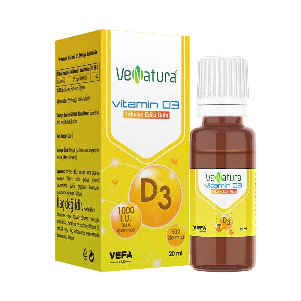 Venatura D3 1000IU Damla 20 ml