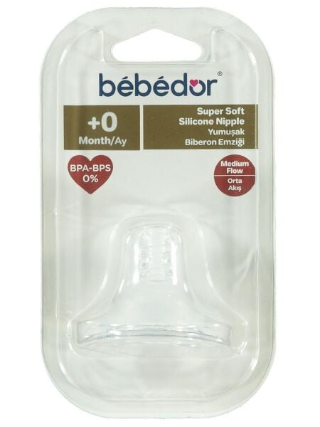 Bebedor Silikon Yumuşak Biberon Emziği 12+ Geniş Ağız 333