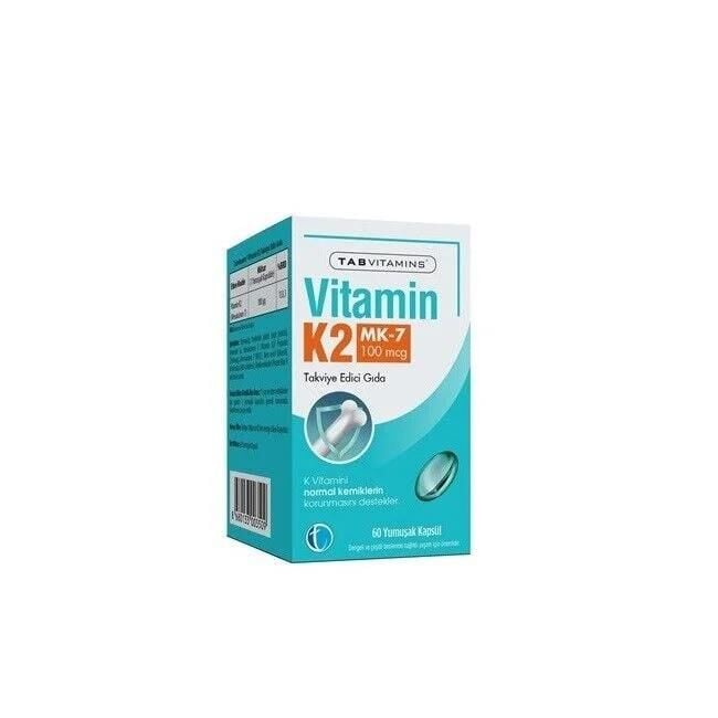 Tab Vitamins Vitamin K2 60 Kapsül