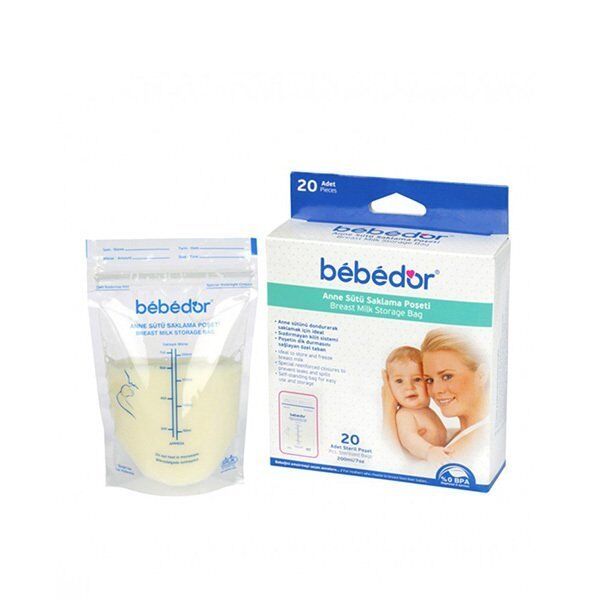 Bebedor Kilitli Anne Sütü Saklama Poşeti