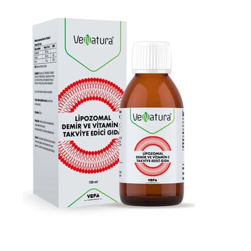 VeNatura Lipozomal Demir ve Vitamin C 150 ml