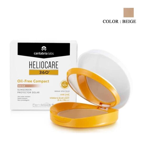 Heliocare 360 Oil Free Compact Beige Güneş Koruyucu Kompakt 10gr