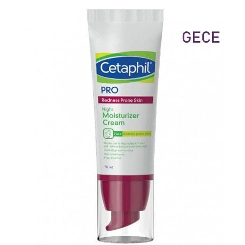 Cetaphil PRO Kızarmaya Eğilimli Ciltler için Nemlendirici Gece Kremi 50 ml