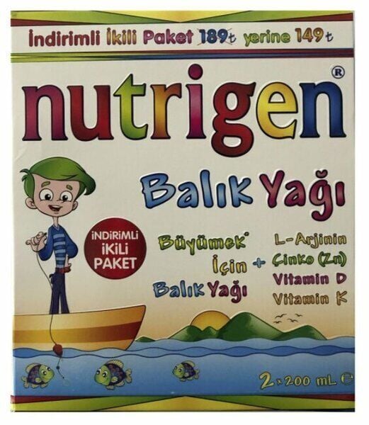Nutrigen Balık Yağı Şurubu 200 ml 2 li Paket