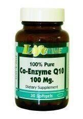 Life Time Co-Enzyme Q10 100 mg 30 Softgels
