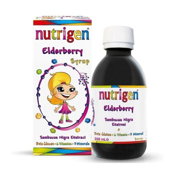 Nutrigen Elderberry Kara Mürver + Beta-Glukan + Bal Şurup 200 ml