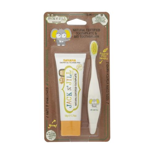 Jack N’ Jill Diş Macunu Banana 50 gr + Diş Fırçası