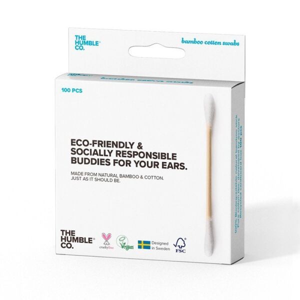 The Humble Co Kulak Temizleme Çubuğu 100 Adet (Beyaz)