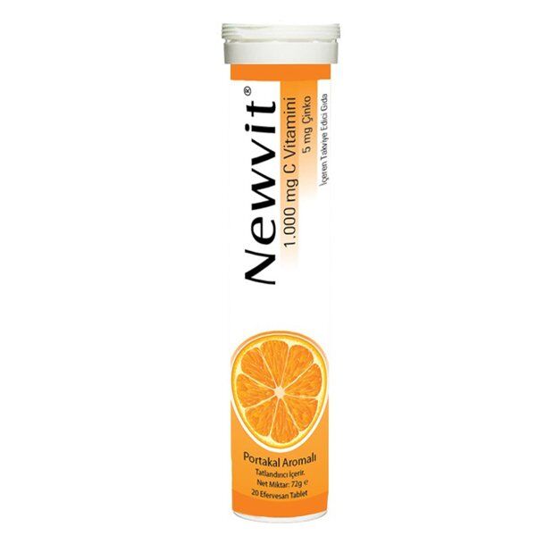 Newvit Vitamin C 1000mg + Çinko 20 Efervesan