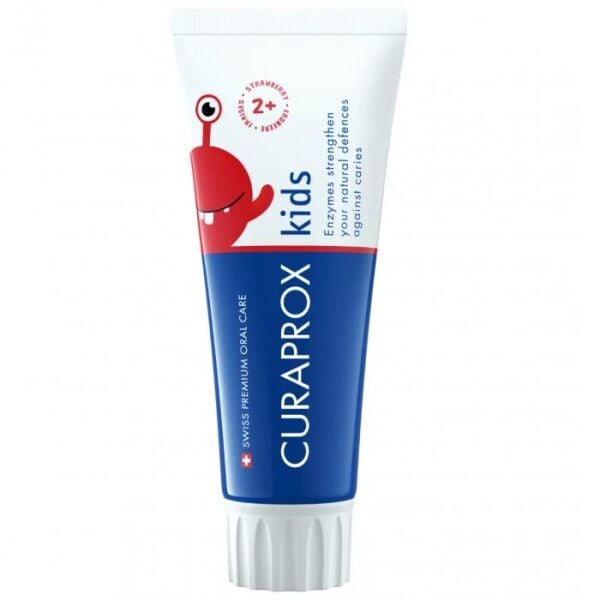 Curaprox Enzycal Kids Diş Macunu Çilekli 60 ml 950 PPM 2 yaş üzeri