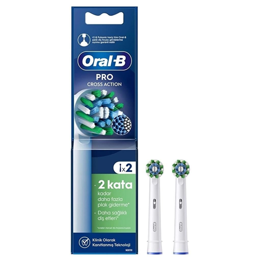 Oral-B Cross Action Yeşil Diş Fırçası Yedek Başlığı 2 li