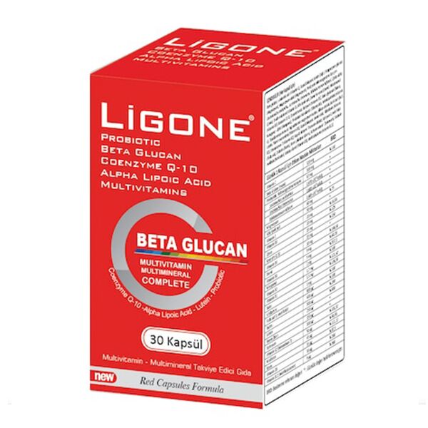 Ligone Beta-Glucan Probiotic Multivitamin 30 Tablet