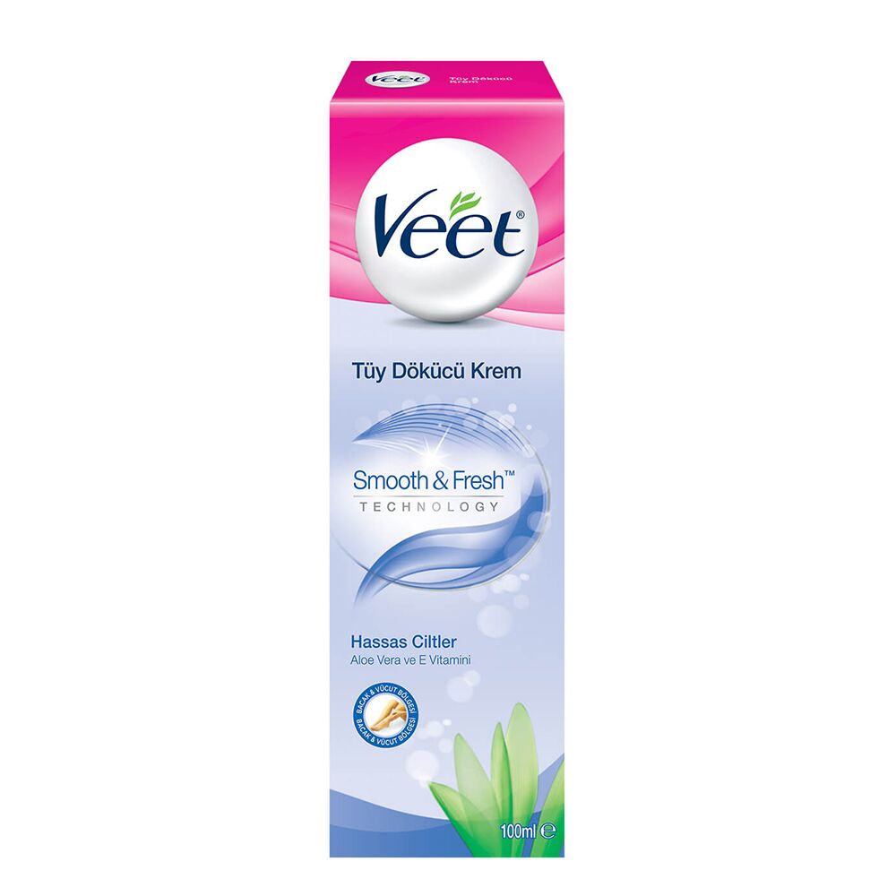 Veet Tüy Dökücü Krem Hassas Ciltler 100 ml Mavi