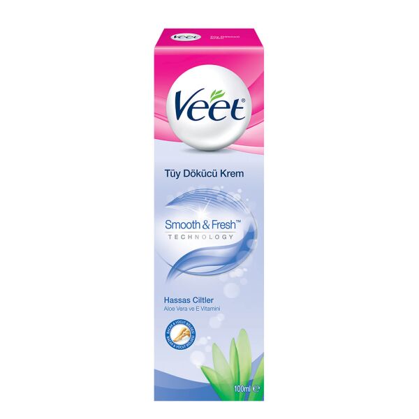 Veet Tüy Dökücü Krem Hassas Ciltler 100 ml Mavi