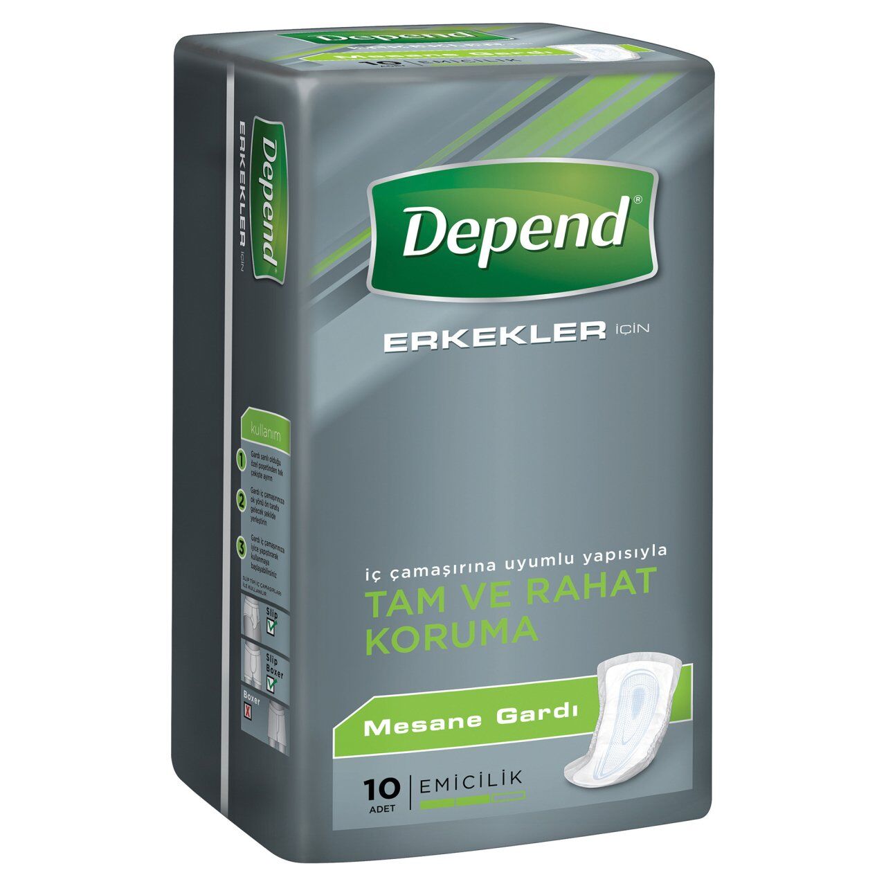 Depend Erkekler için Mesane Gardı 10 Adet