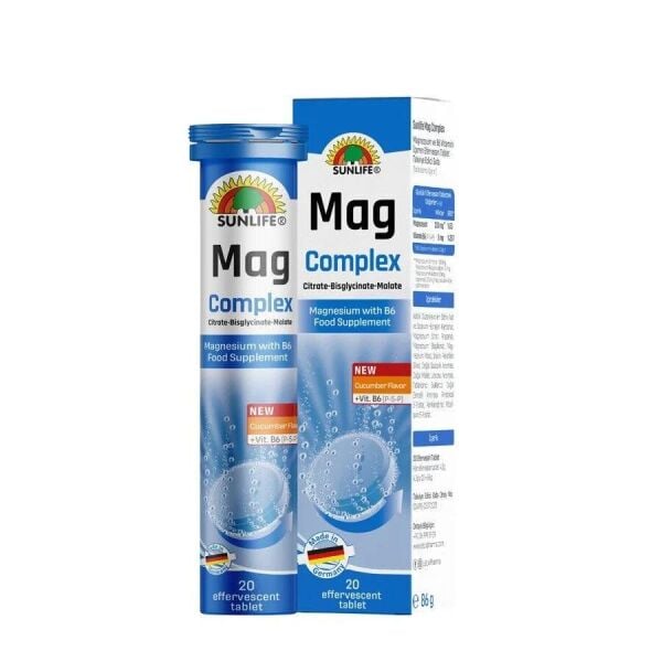 SunLife MAG Complex Magnezyum 20 Efervesan Tablet