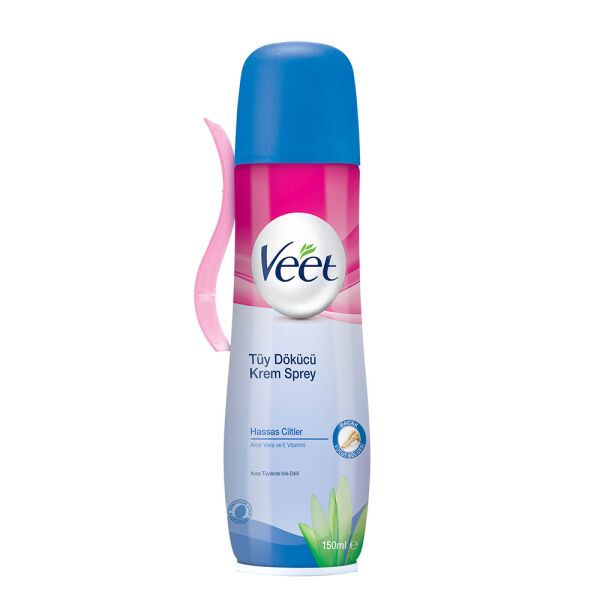 Veet Tüy Dökücü Krem Sprey Hassas 150 ml Mavi