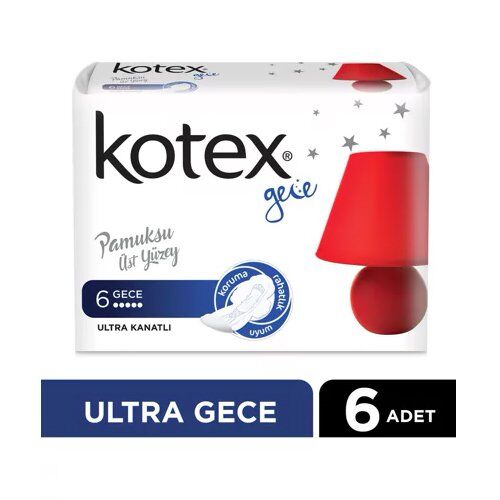 Kotex Ultra Gece Hijyenik Ped 6lı