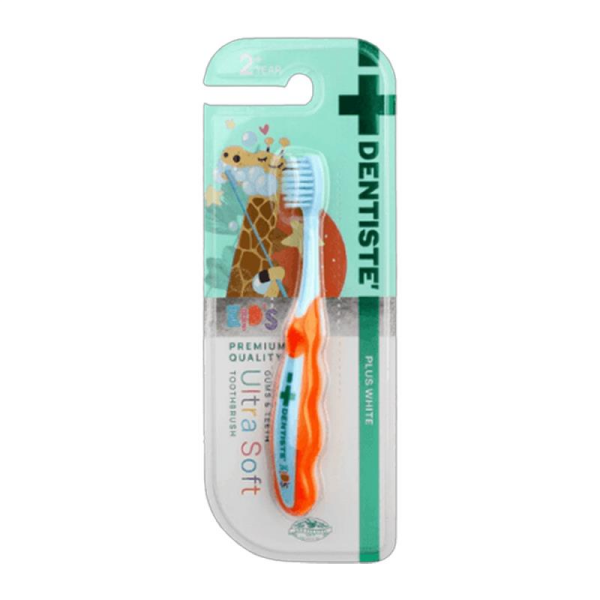Dentiste Kids Ultra Soft Diş Fırçası +2 Yaş - Yeşil-Turuncu
