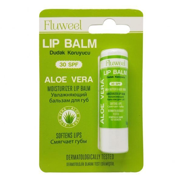 Fluweel Lip Balm Aloe Vera SPF30 5gr