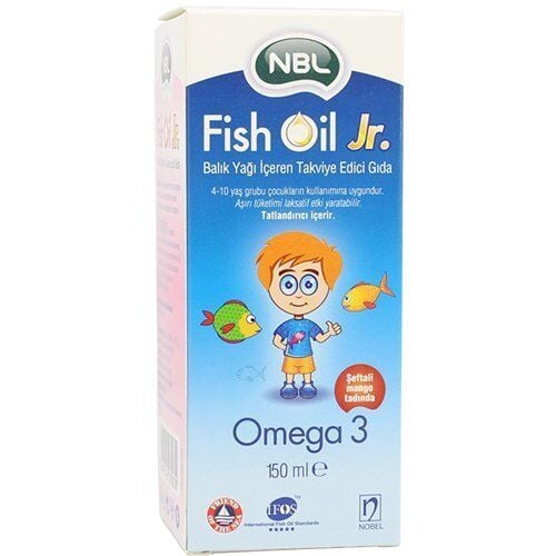 NBL Fish Oil Jr. Omega 3 Balık Yağı 150 ml