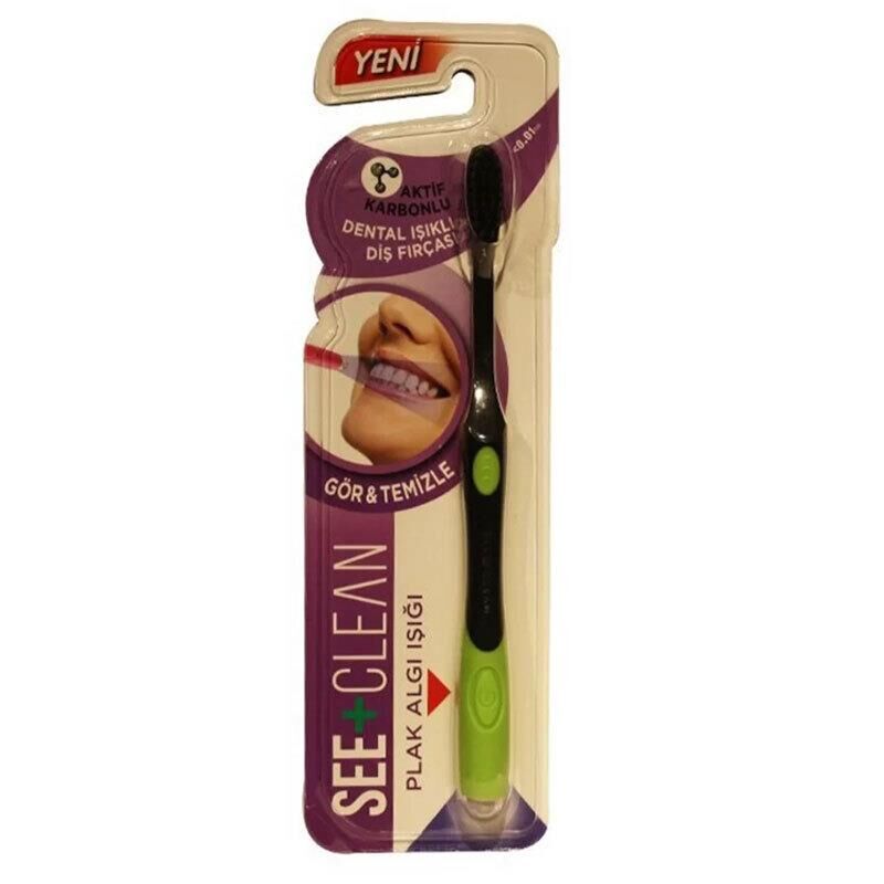 See Clean Plak Algılayıcı Diş Fırçası - Açık Yeşil