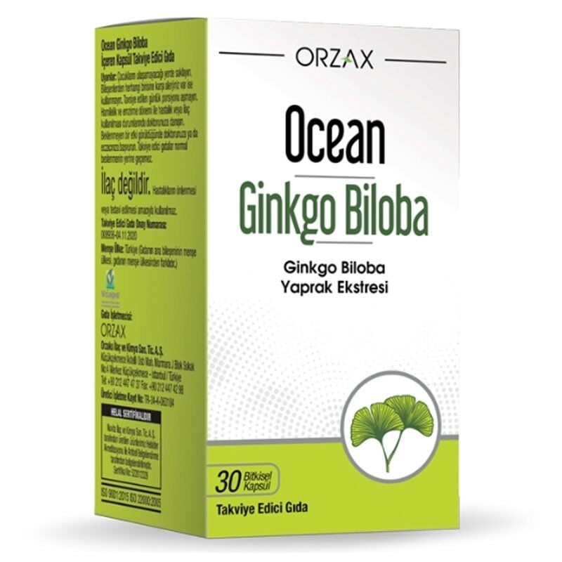 Ocean Ginkgo Biloba 30 Kapsül