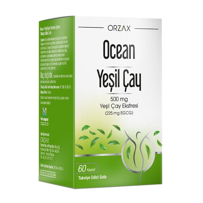 Orzax Ocean Green Tea 500mg 60 Kapsül
