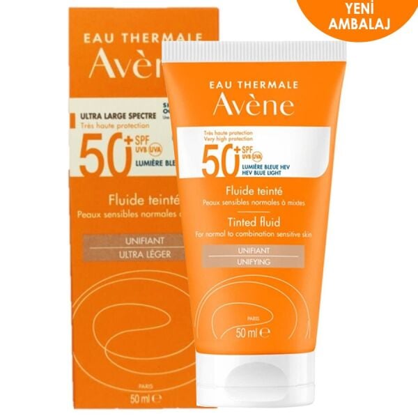 Avene Teinte Fluide Spf 50+ 50 ml Tinted Renkli Güneş