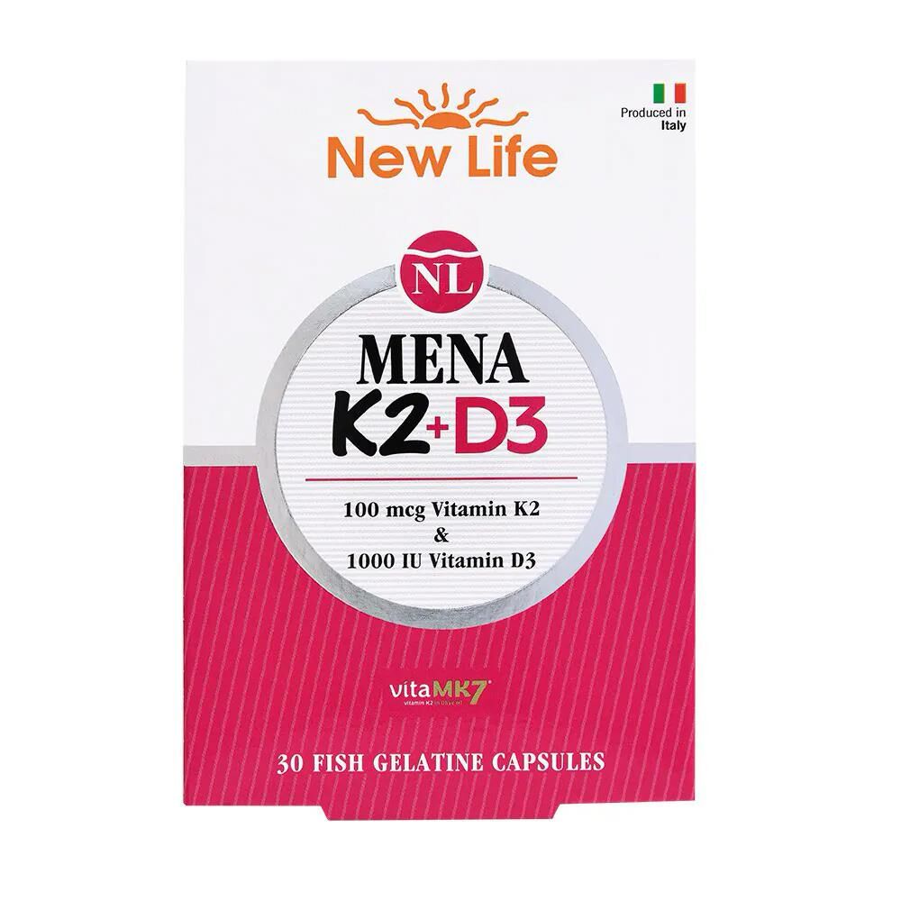 New Life MENA K2 - K2 Vitamini + D3 Vitamini 30 Kapsül