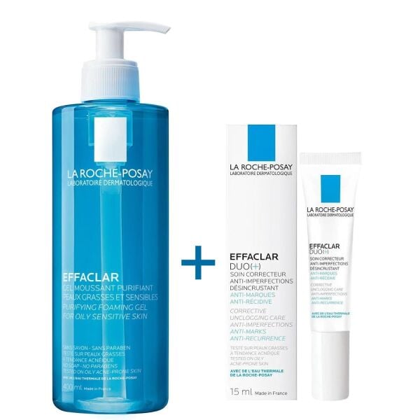 La Roche Posay Effaclar Gel 400 ml + Effaclar Duo 15 ml Set