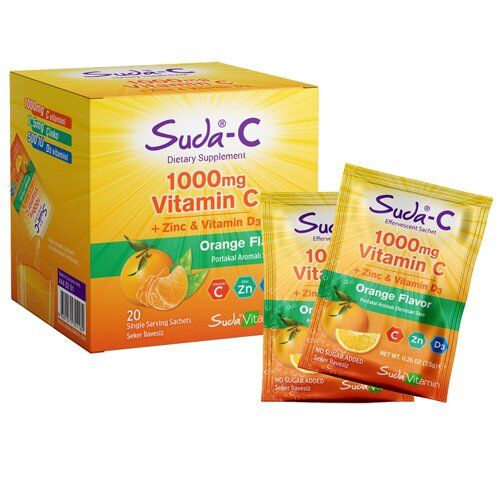 Suda Vitamin Vitamin C 1000mg + Zinc + D3 20 Saşe
