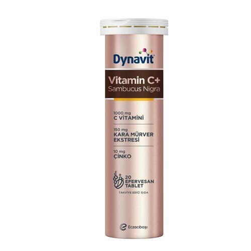 Dynavit Vitamin C + Sambucus Nigra 20 Efervesan Tablet