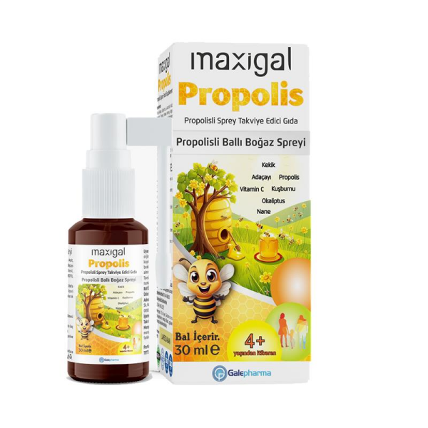 Maxigal Propolisli Ballı Boğaz Spreyi 30 ml