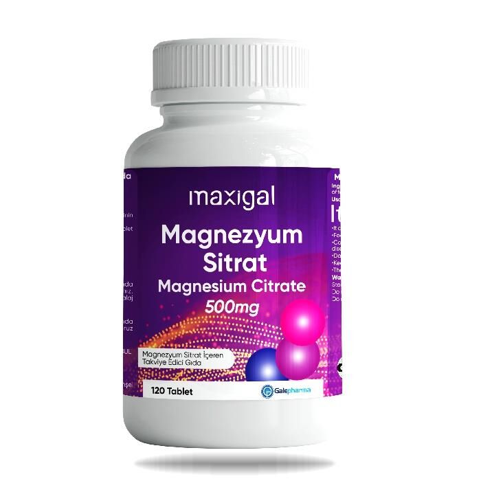 Maxigal Magnezyum Sitrat 120 Tablet