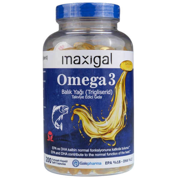 Maxigal Omega 3 200 Kapsül