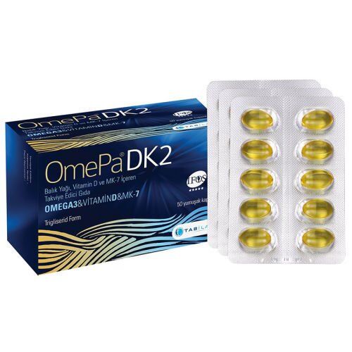 OmePa DK2 Omega 3 Vitamin D MK-7 50 Kapsül