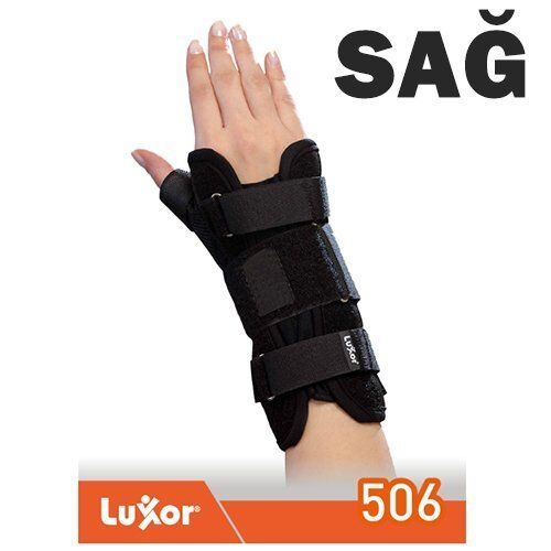 Luxor Başparmak Destekli El-Bilek Ateli (Siyah) 506 Medium - Sağ