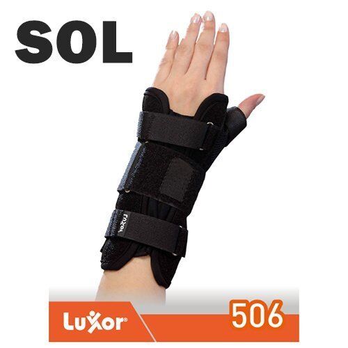 Luxor Başparmak Destekli El-Bilek Ateli (Siyah) 506 Medium - Sol