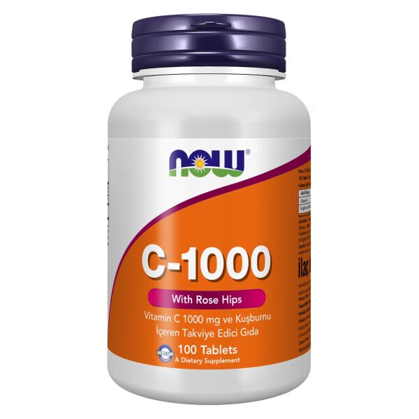 Now C-1000 With Rose Hips Vitamin C 1000mg 100 Tablet